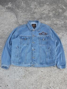 Vintage Orange County Choppers Men’s Denim Jacket XL Embroidered Logo